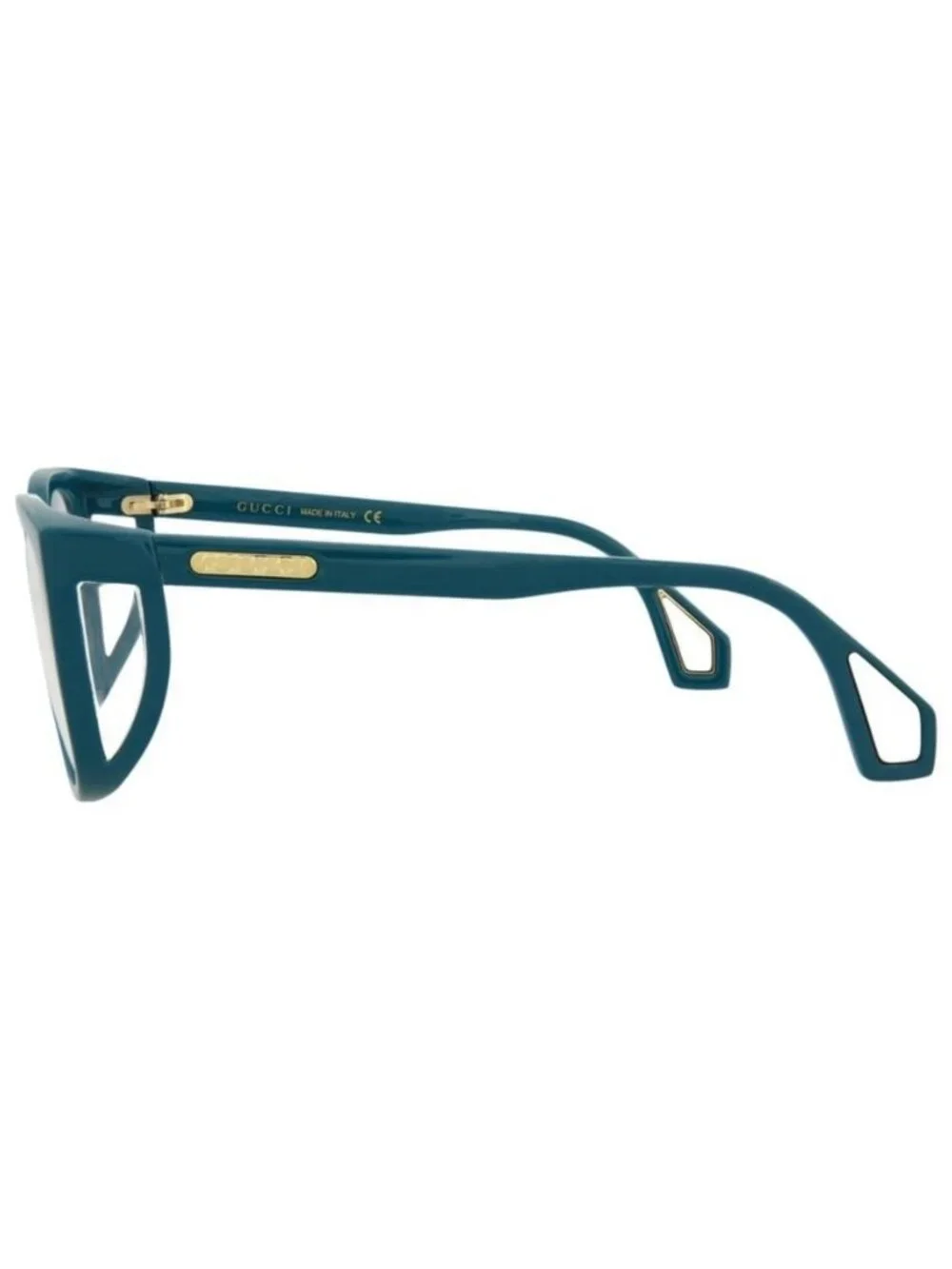 New Gucci Womens Square/Rectangle Blue Blue Transparent Fashion Designer Eyeglas